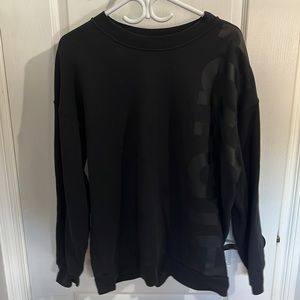 Black lululemon logo perfectly oversized crew